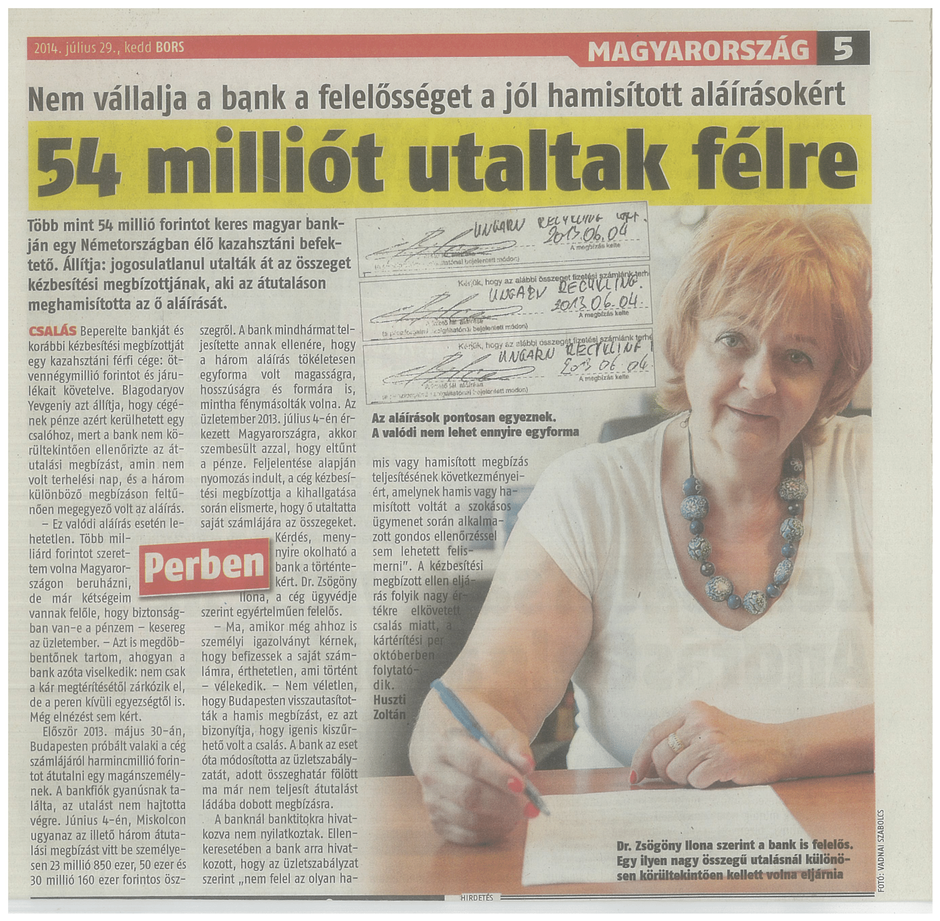 54 milliót utaltak félre